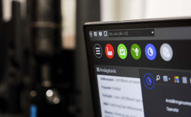 Computer in dark mode.