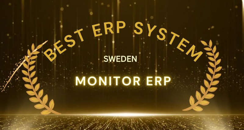 Illustration: Best ERP system Sweden, Monitor ERP