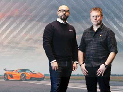 Hossein Mohaddes, Sales and Partner Manager at Monitor ERP and Mikael Melander, Senior ERP System Specialist at Koenigsegg