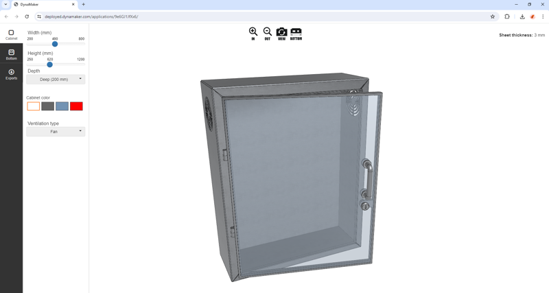 Skärmklipp från Dynamakers
