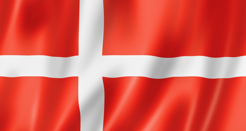 Danmarks flagga.